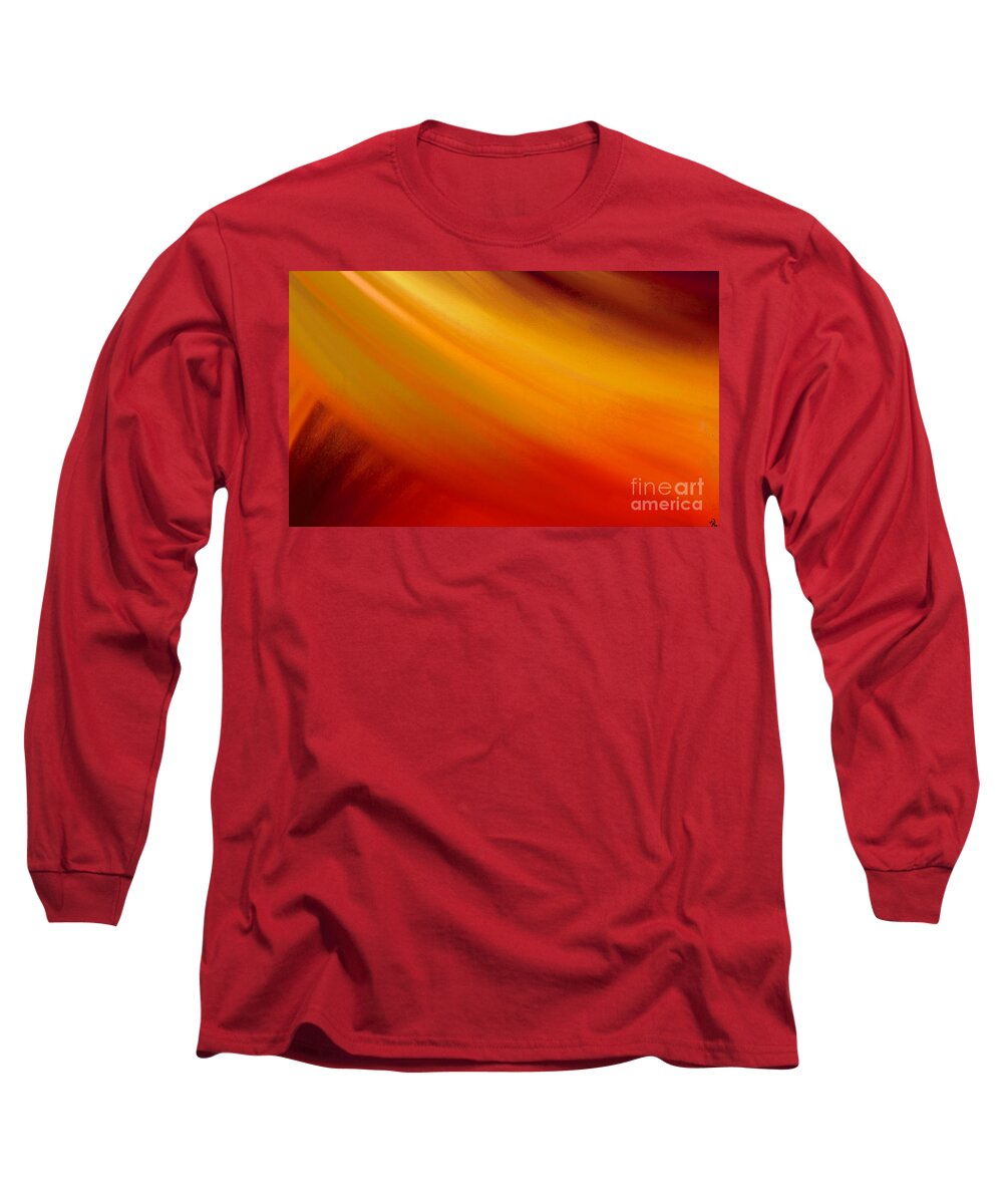 Abstract Long Sleeve T-Shirt featuring the Harvest by Anita Lewis