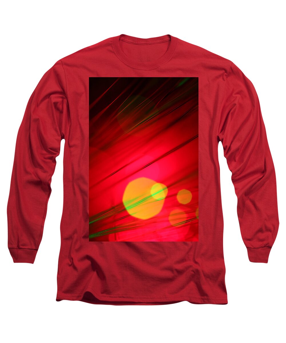 Abstract Long Sleeve T-Shirt featuring the photograph Here Comes the Sun by Dazzle Zazz