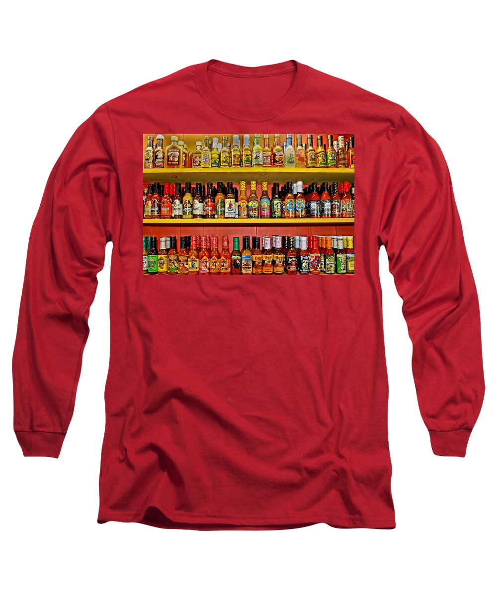 Bottles Long Sleeve T-Shirt featuring the photograph Hot Stuff by DJ Florek