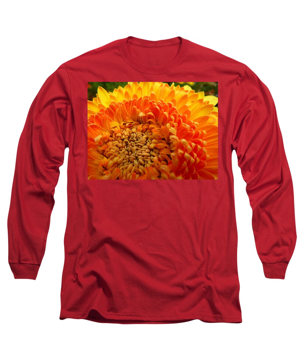 Flower Long Sleeve T-Shirt featuring the photograph Mum by Adrienne Franklin