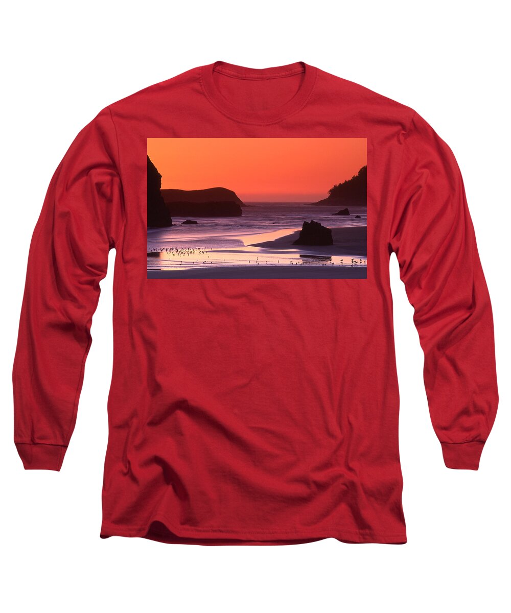 Sunset Long Sleeve T-Shirt featuring the photograph Myers Creek Sunset by Ginny Barklow