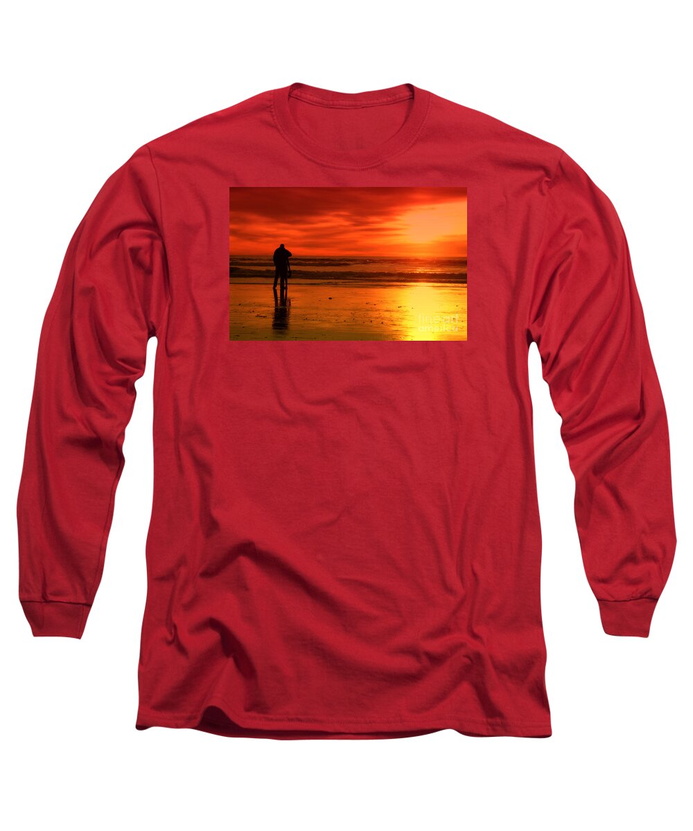 Sunset Long Sleeve T-Shirt featuring the photograph New Year's Love by Diana Sainz by Diana Raquel Sainz