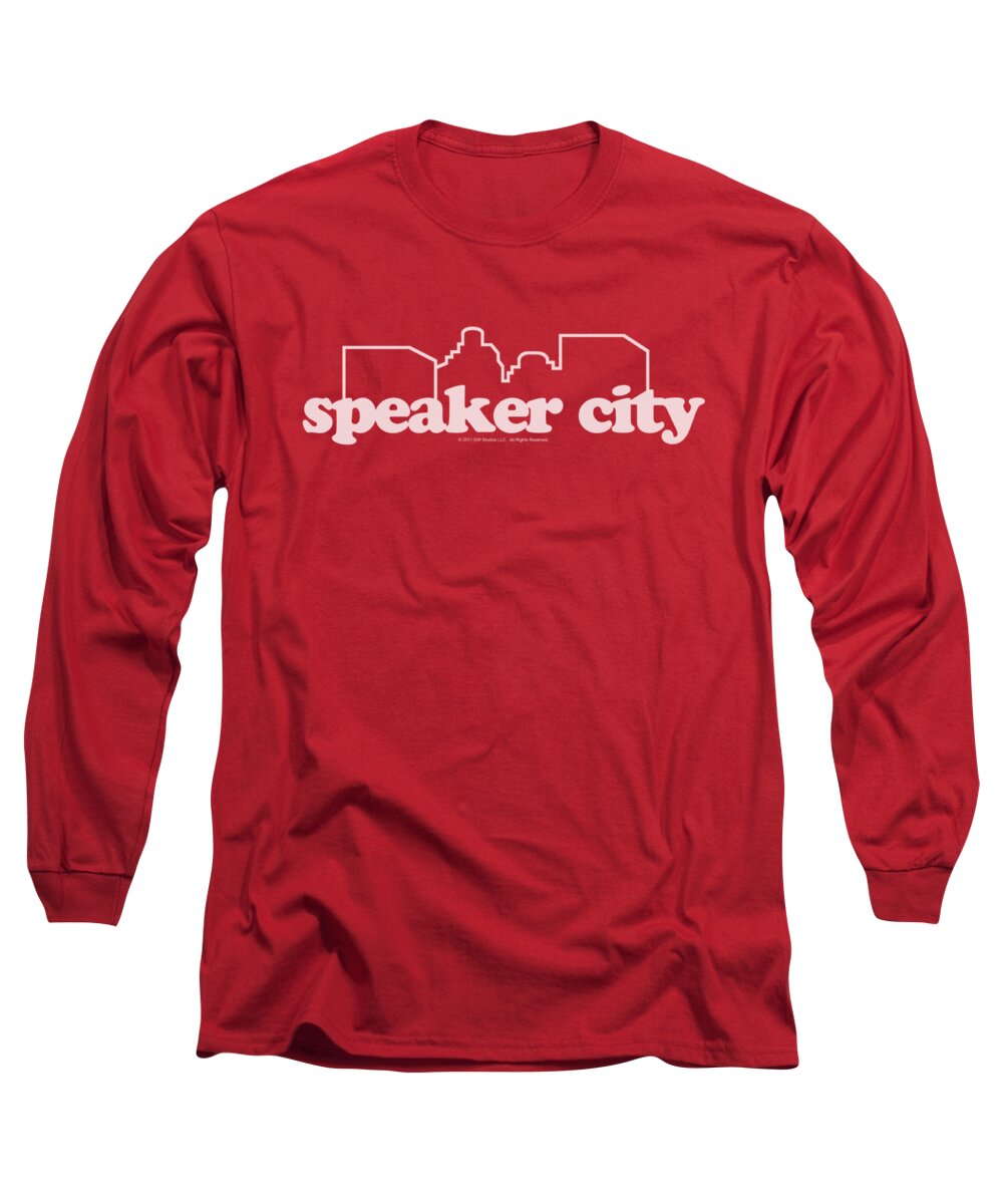 Logo Long Sleeve T-Shirt featuring the digital art Old School - Speaker City Logo by Brand A