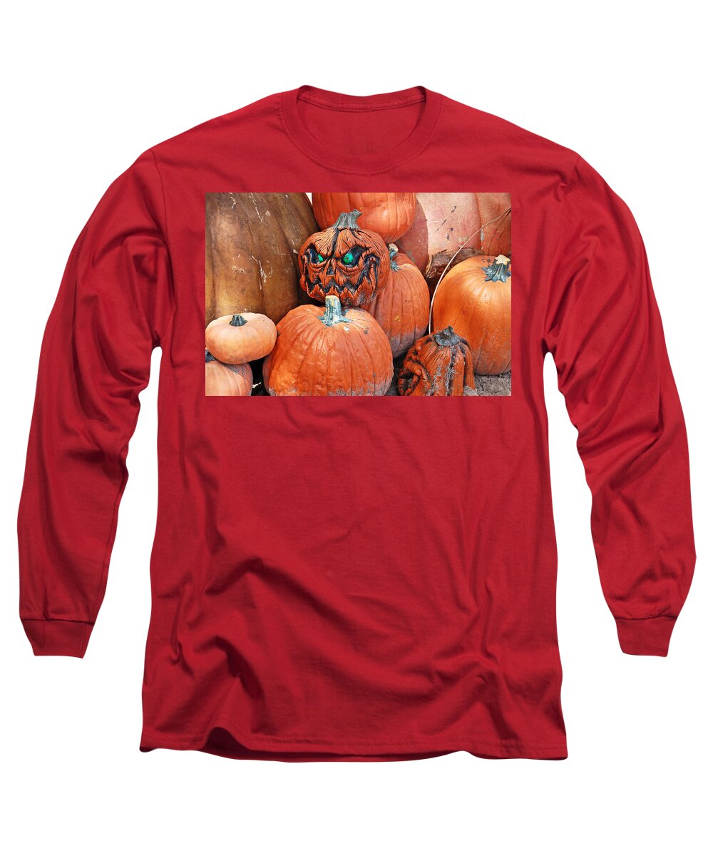 Pumpkin Long Sleeve T-Shirt featuring the photograph Pumpkin Patch by Aimee L Maher ALM GALLERY