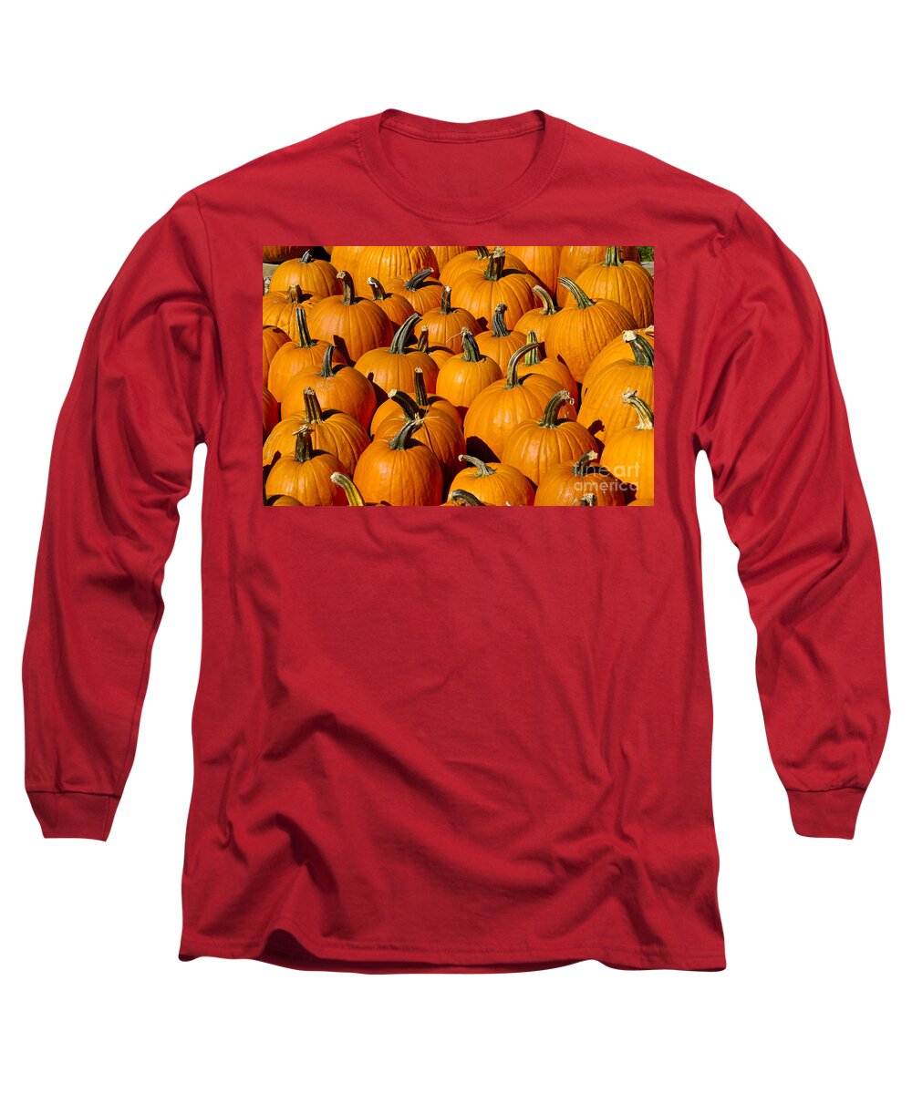 Pumpkin Long Sleeve T-Shirt featuring the photograph Pumpkins by Anthony Sacco