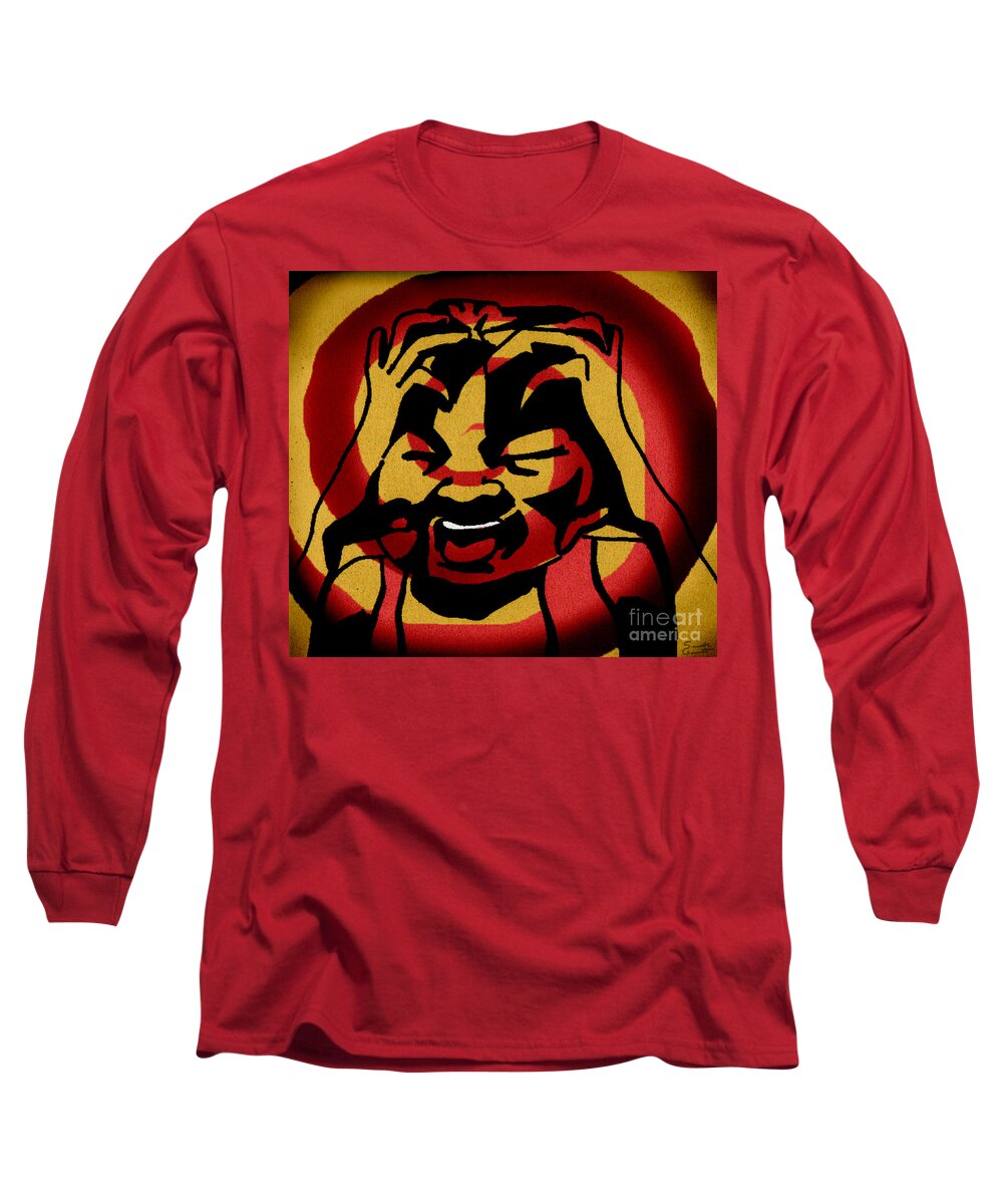 Red Long Sleeve T-Shirt featuring the digital art Rage by Samantha Geernaert