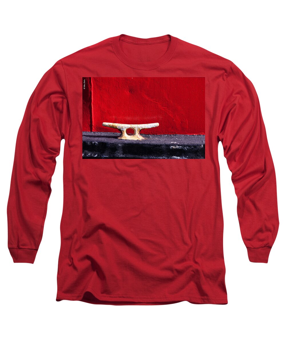 Abstraction Long Sleeve T-Shirt featuring the photograph Red by Alexander Fedin