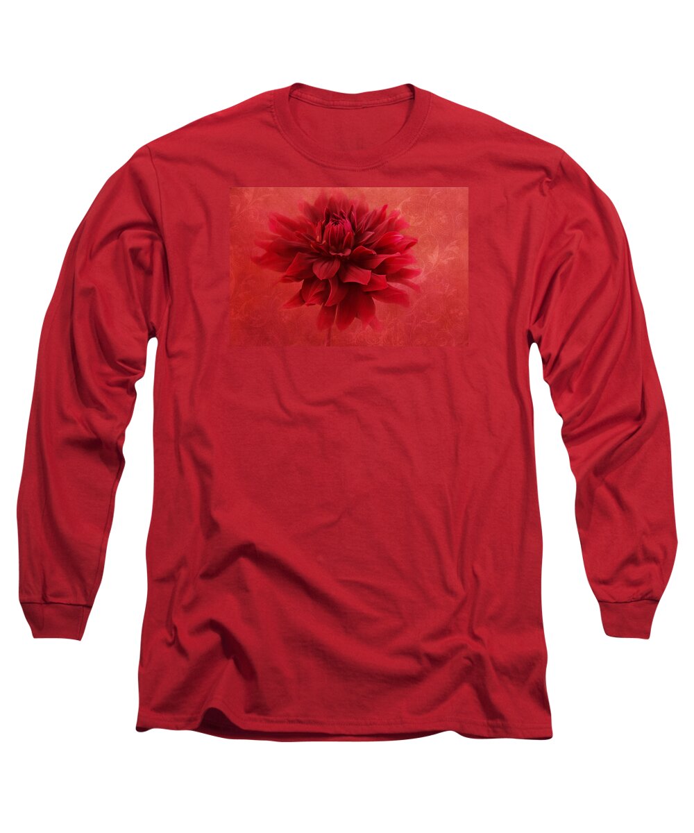 Red Flower Long Sleeve T-Shirt featuring the photograph Red Flamenco by Marina Kojukhova