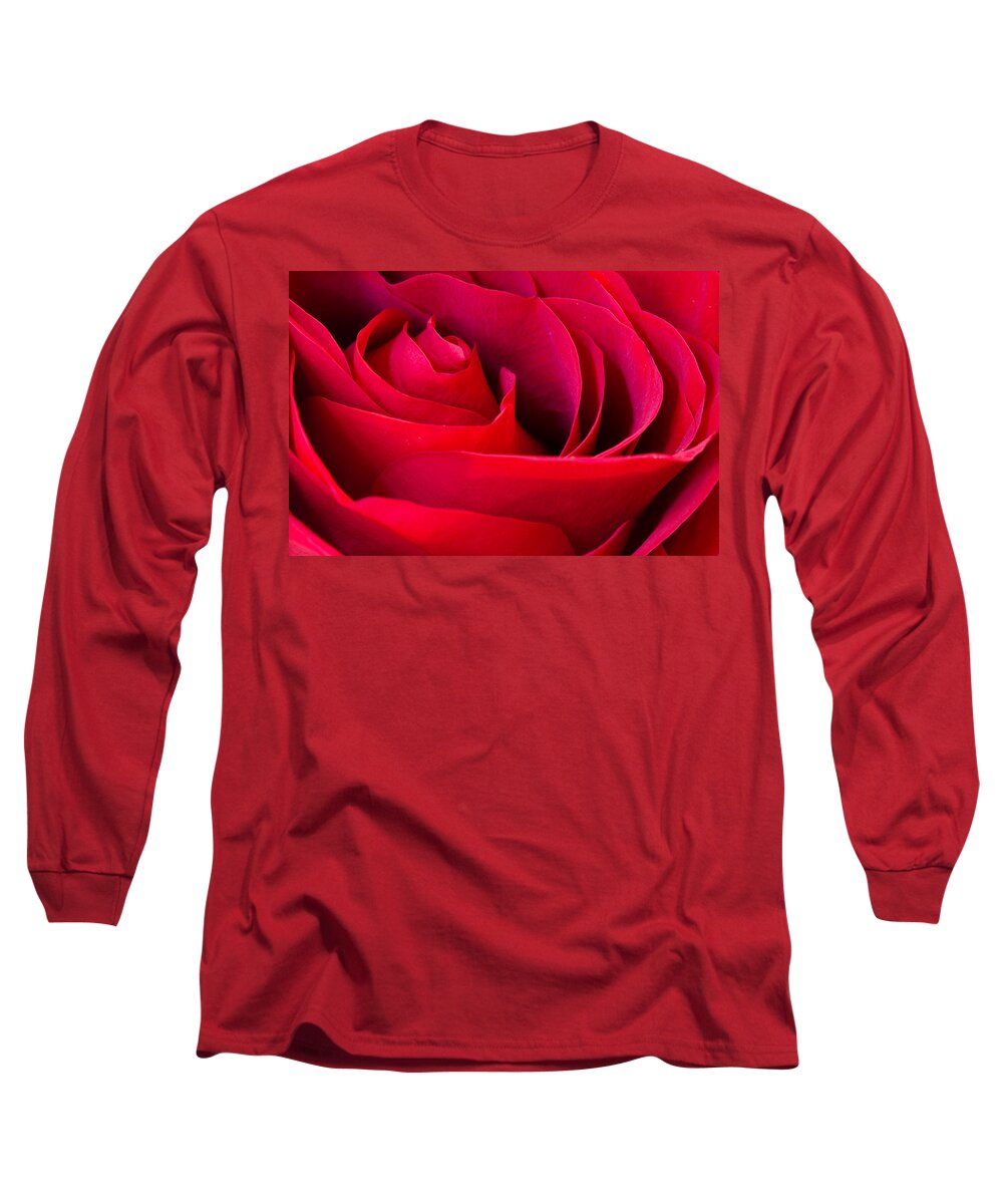 Rose Long Sleeve T-Shirt featuring the photograph Red Red Rose by Georgette Grossman