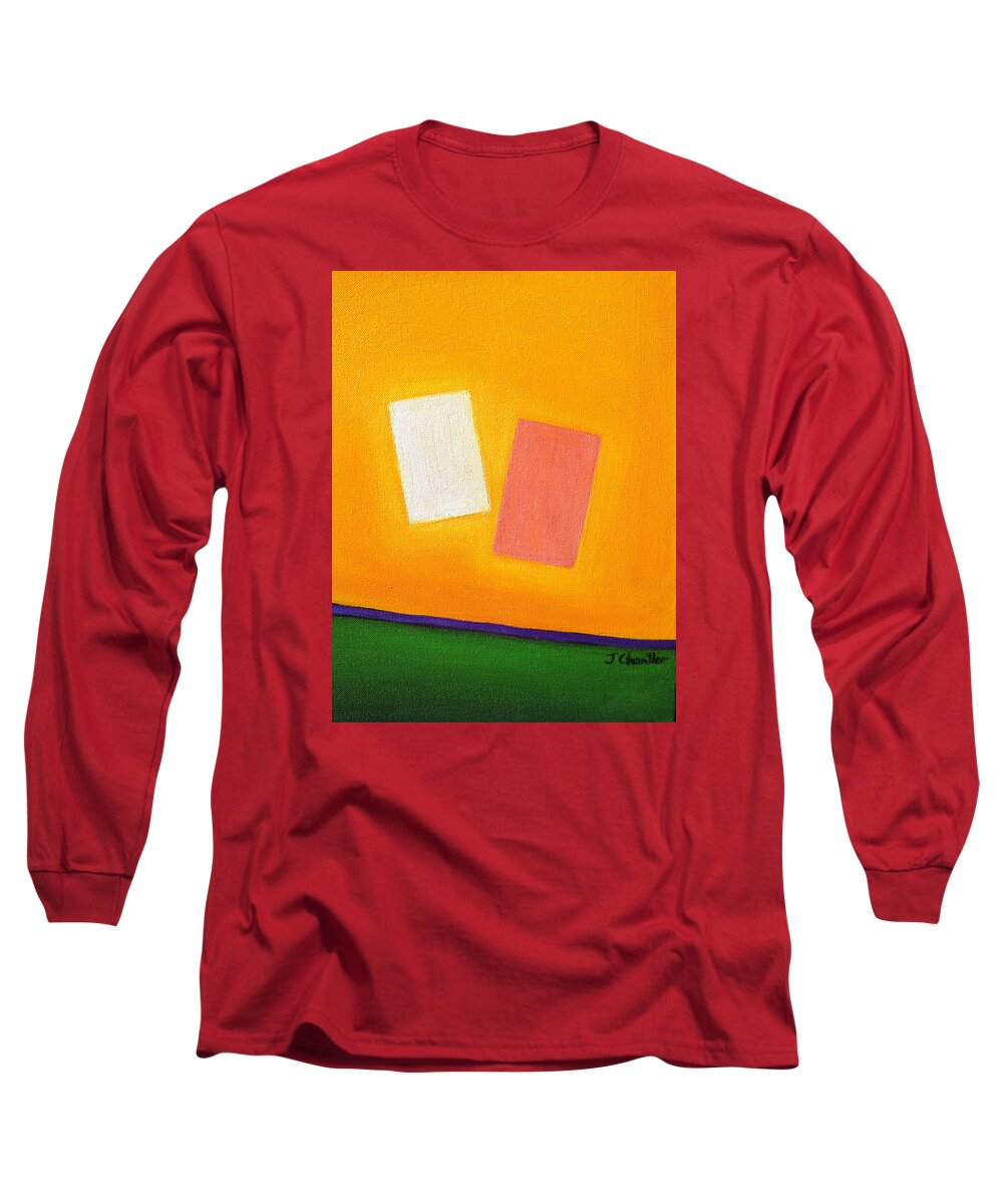 Return Of Lost Parts Long Sleeve T-Shirt featuring the painting Return of Lost Parts by Judith Chantler