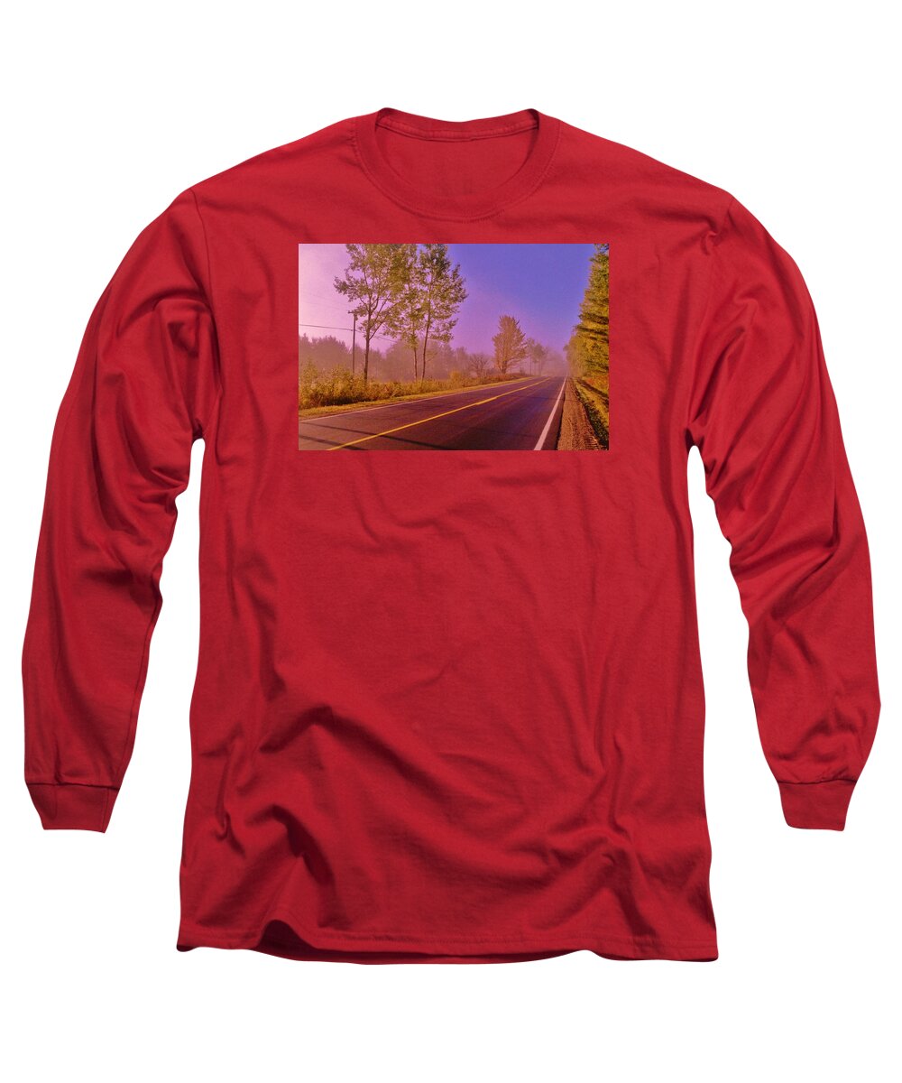 Sunrise Long Sleeve T-Shirt featuring the photograph Road to... by Daniel Thompson