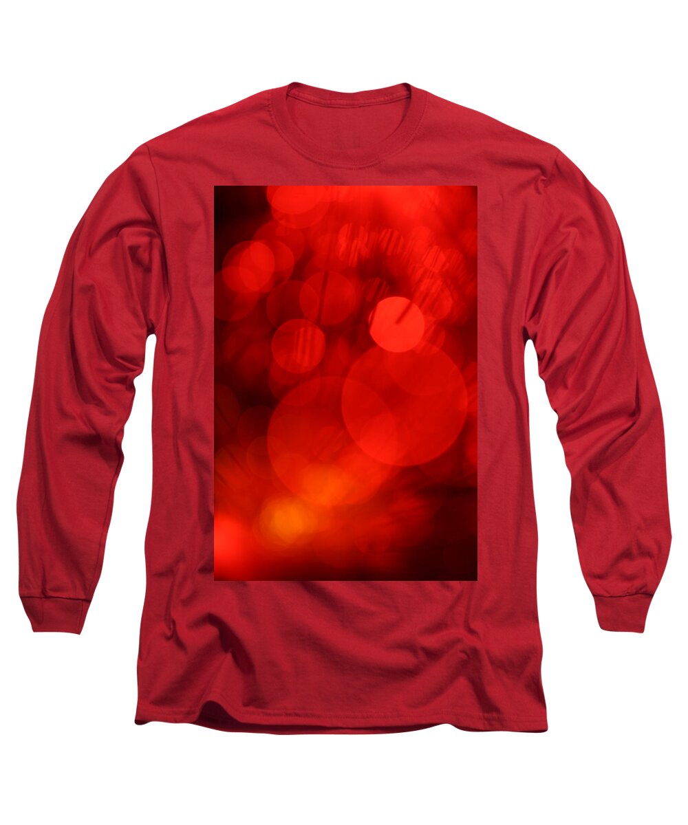 Abstract Long Sleeve T-Shirt featuring the photograph Ruby Tuesday by Dazzle Zazz