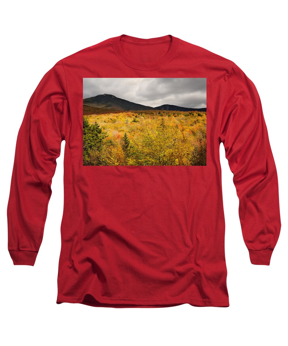 Autumn Long Sleeve T-Shirt featuring the photograph Rustic Autumn at Franconia Notch by Luke Moore