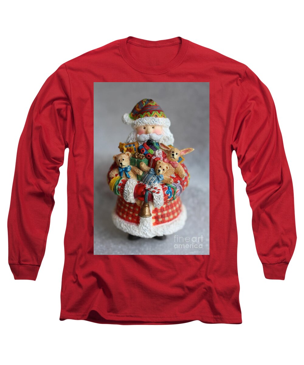 Santa Claus Long Sleeve T-Shirt featuring the photograph Santa Claus by Ella Kaye Dickey