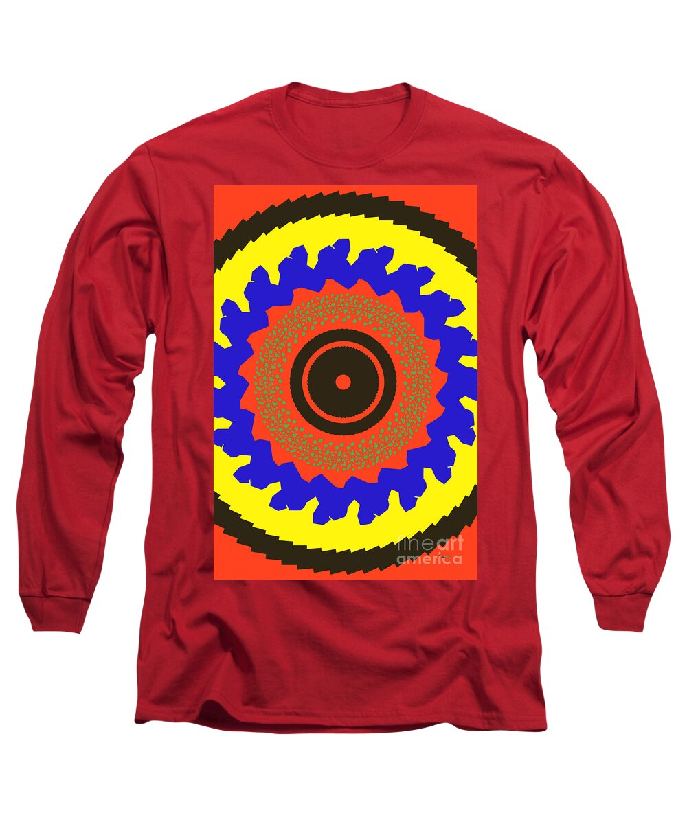 Claudias Art Dream Long Sleeve T-Shirt featuring the digital art The Watcher by Claudia Ellis