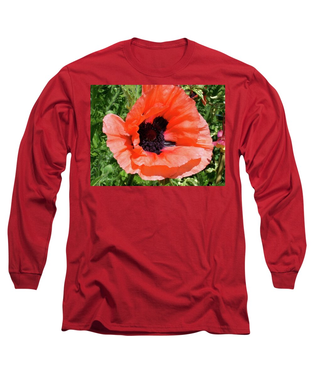Poppy Long Sleeve T-Shirt featuring the photograph Poppy #1 by Quin Sweetman