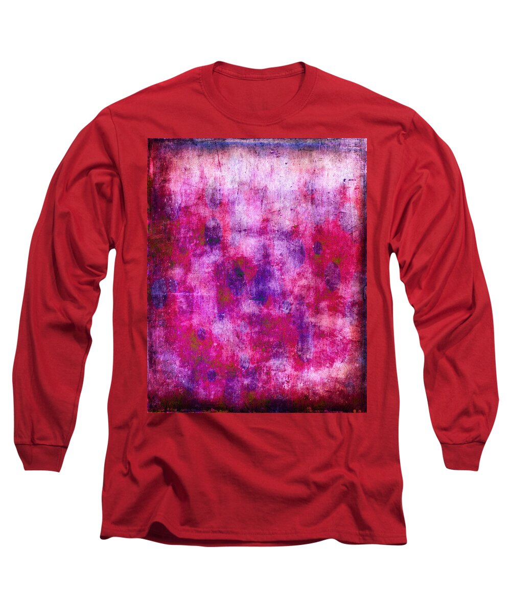 Pink Long Sleeve T-Shirt featuring the painting Pink Blueberries by Julie Niemela