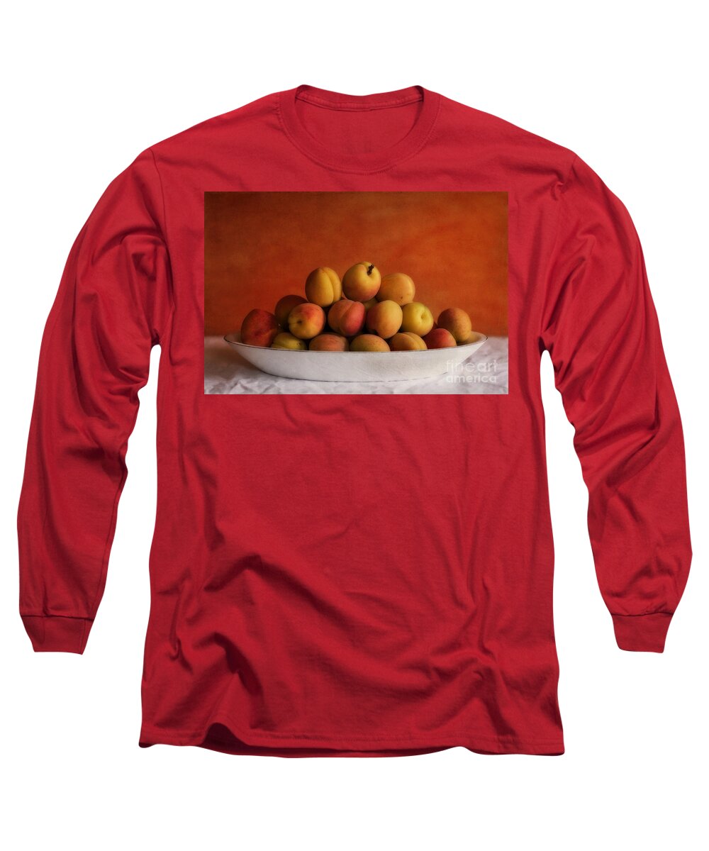 Apricot Long Sleeve T-Shirt featuring the photograph Apricot Delight #1 by Priska Wettstein