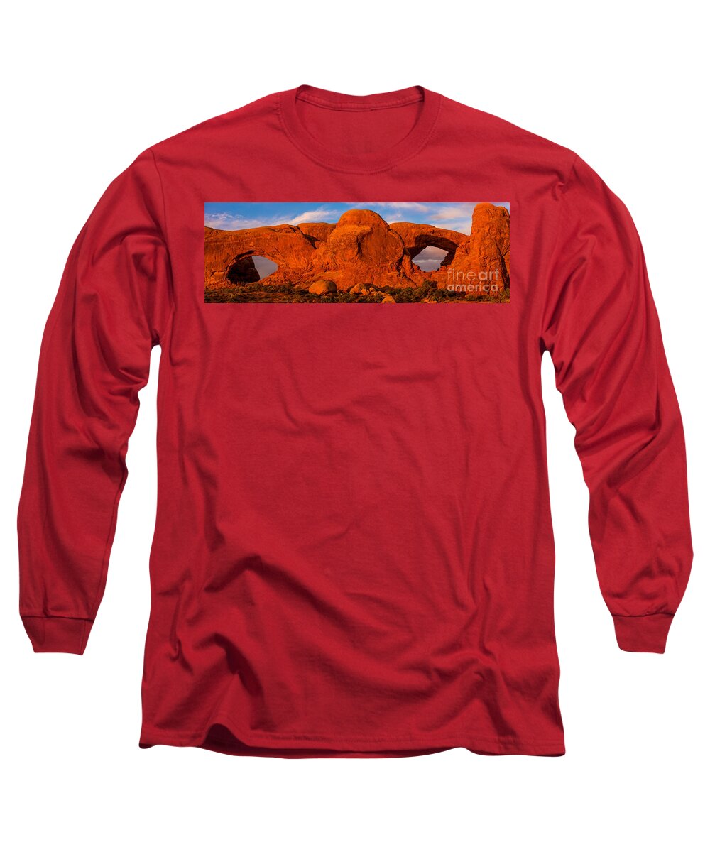 Arches National Park Long Sleeve T-Shirt featuring the photograph Sunset in Arches National Park #2 by Agnes Caruso