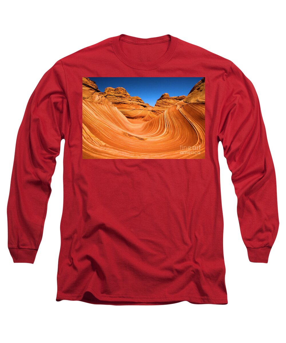 The Wave Long Sleeve T-Shirt featuring the photograph The Wave #1 by Adam Jewell