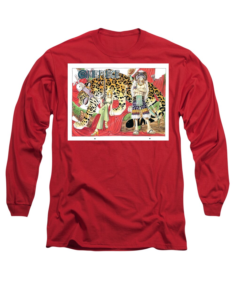 One Piece Long Sleeve T-Shirt featuring the digital art One Piece by Super Lovely