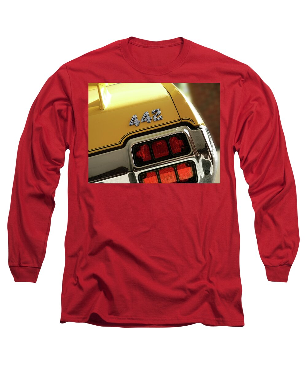 Oldsmobile Long Sleeve T-Shirt featuring the photograph 1972 Oldsmobile Cutlass 4-4-2 by Gordon Dean II