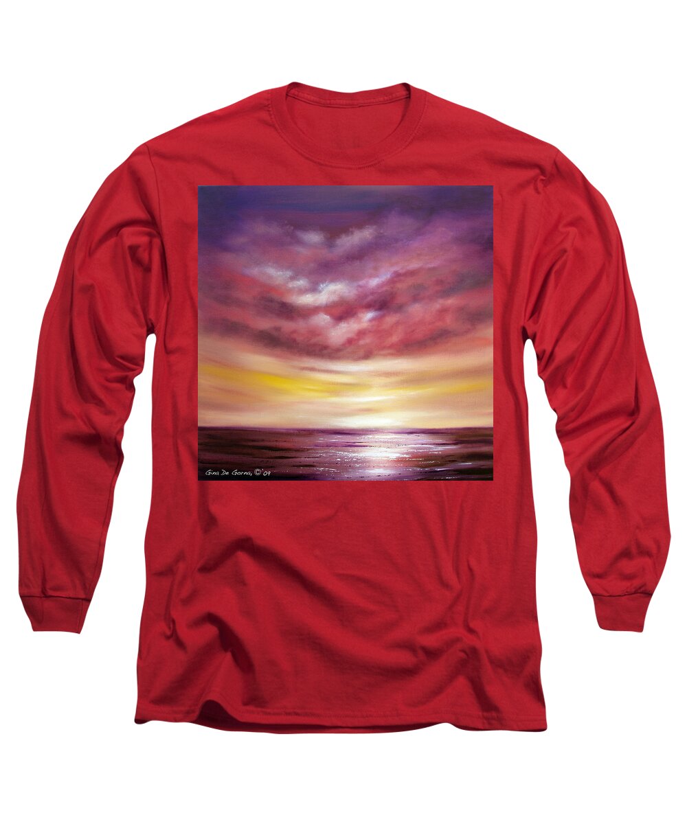 Square Long Sleeve T-Shirt featuring the painting Splendid #2 by Gina De Gorna