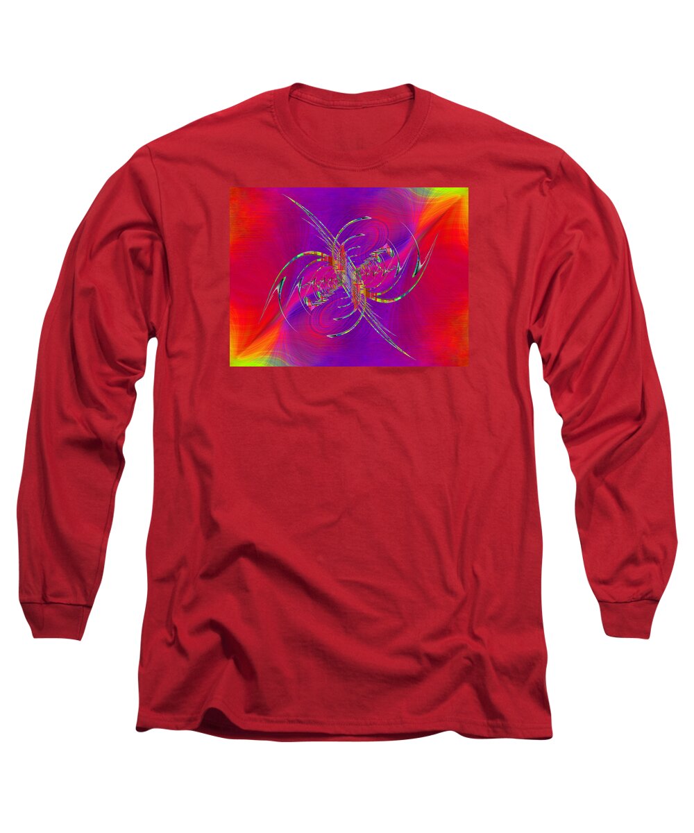 Abstract Long Sleeve T-Shirt featuring the digital art Abstract Cubed 365 by Tim Allen