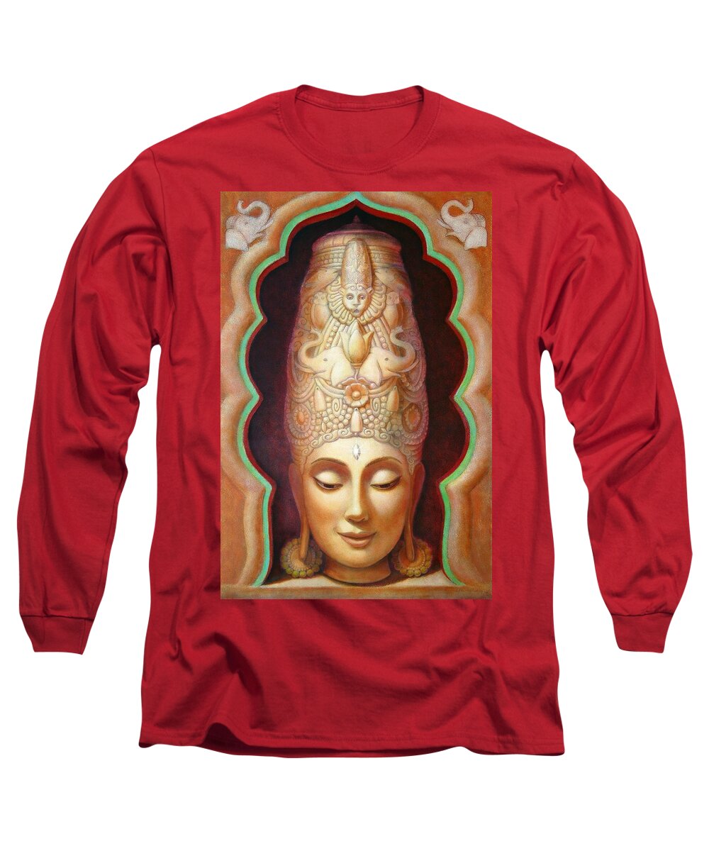 Meditation Long Sleeve T-Shirt featuring the painting Abundance Meditation by Sue Halstenberg