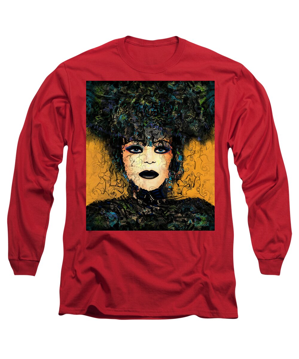 Natalie Holland Art Long Sleeve T-Shirt featuring the painting Antonia by Natalie Holland