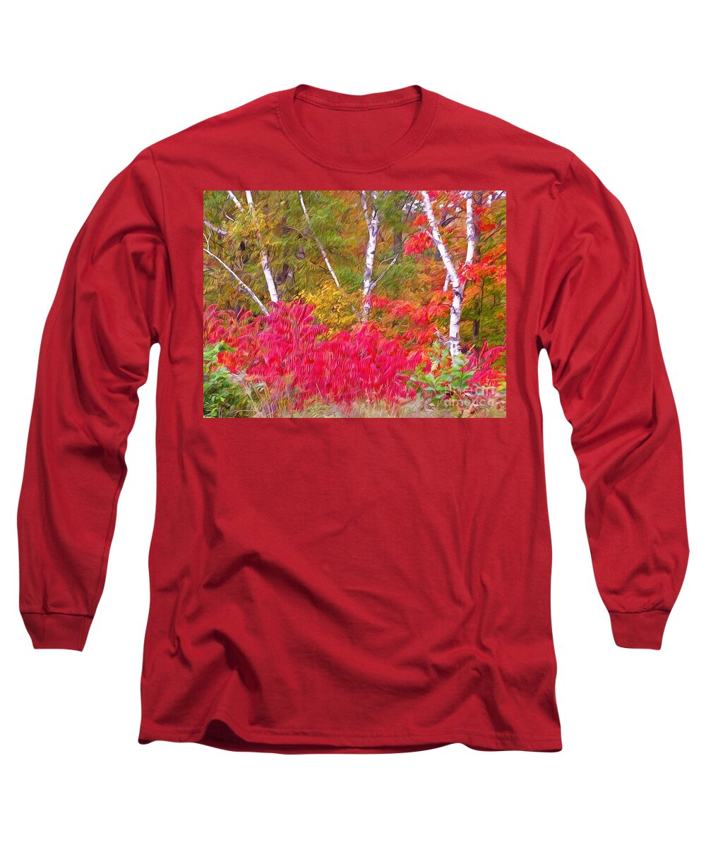 Autumn Long Sleeve T-Shirt featuring the photograph Autumn Decor by Carol Randall