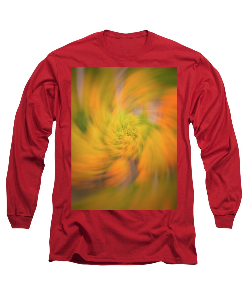 Fall Long Sleeve T-Shirt featuring the photograph Autumn Spin by Darren White