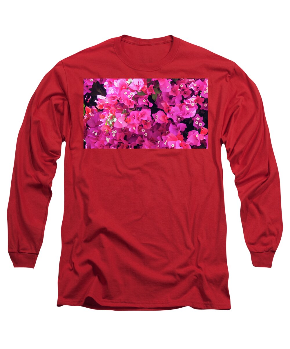 Andalucia Long Sleeve T-Shirt featuring the photograph Bougainvillea by Geoff Smith