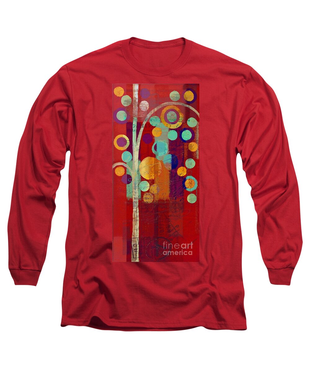 Ubble Tree Long Sleeve T-Shirt featuring the painting Bubble Tree - 85rc13-j678888 by Variance Collections