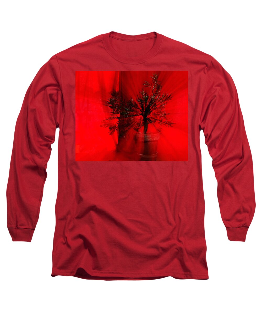 Abstract Long Sleeve T-Shirt featuring the photograph Cabin Fever Dance by Sue Capuano
