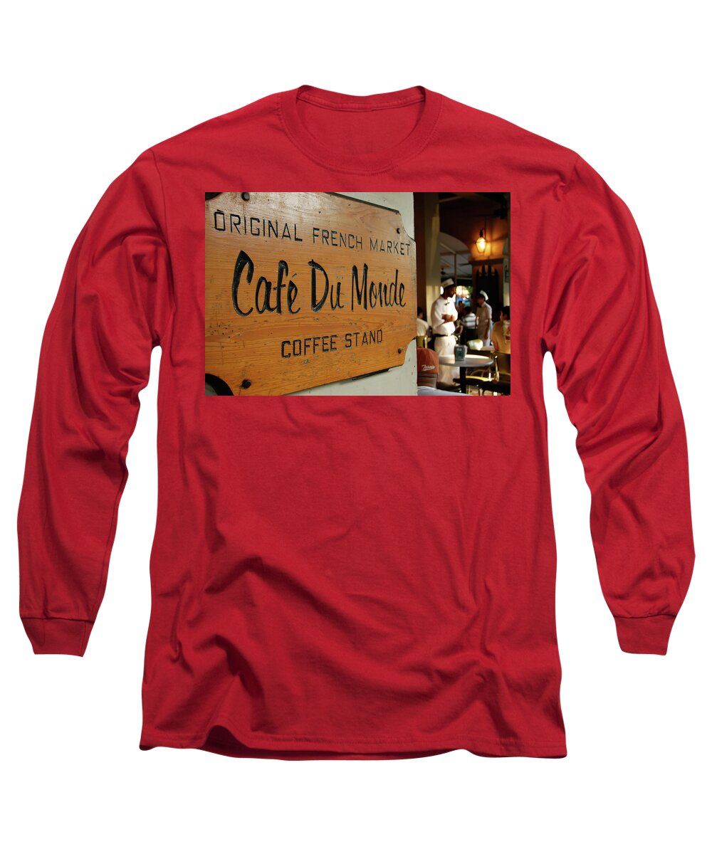 Cafe Du Monde Long Sleeve T-Shirt featuring the photograph Cafe Du Monde by KG Thienemann