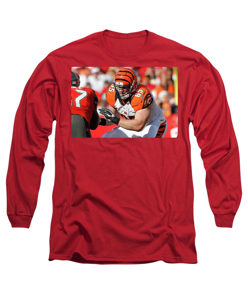 Cincinnati Bengals Long Sleeve T-Shirt featuring the digital art Cincinnati Bengals by Super Lovely