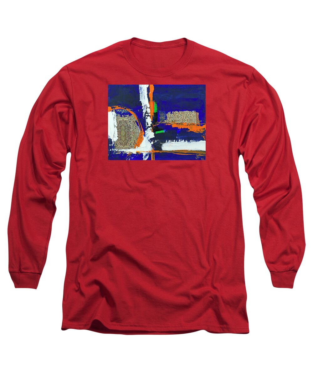 Abstract Painting Long Sleeve T-Shirt featuring the painting COMPOSITION ORIENTALE No 1 by Walter Fahmy