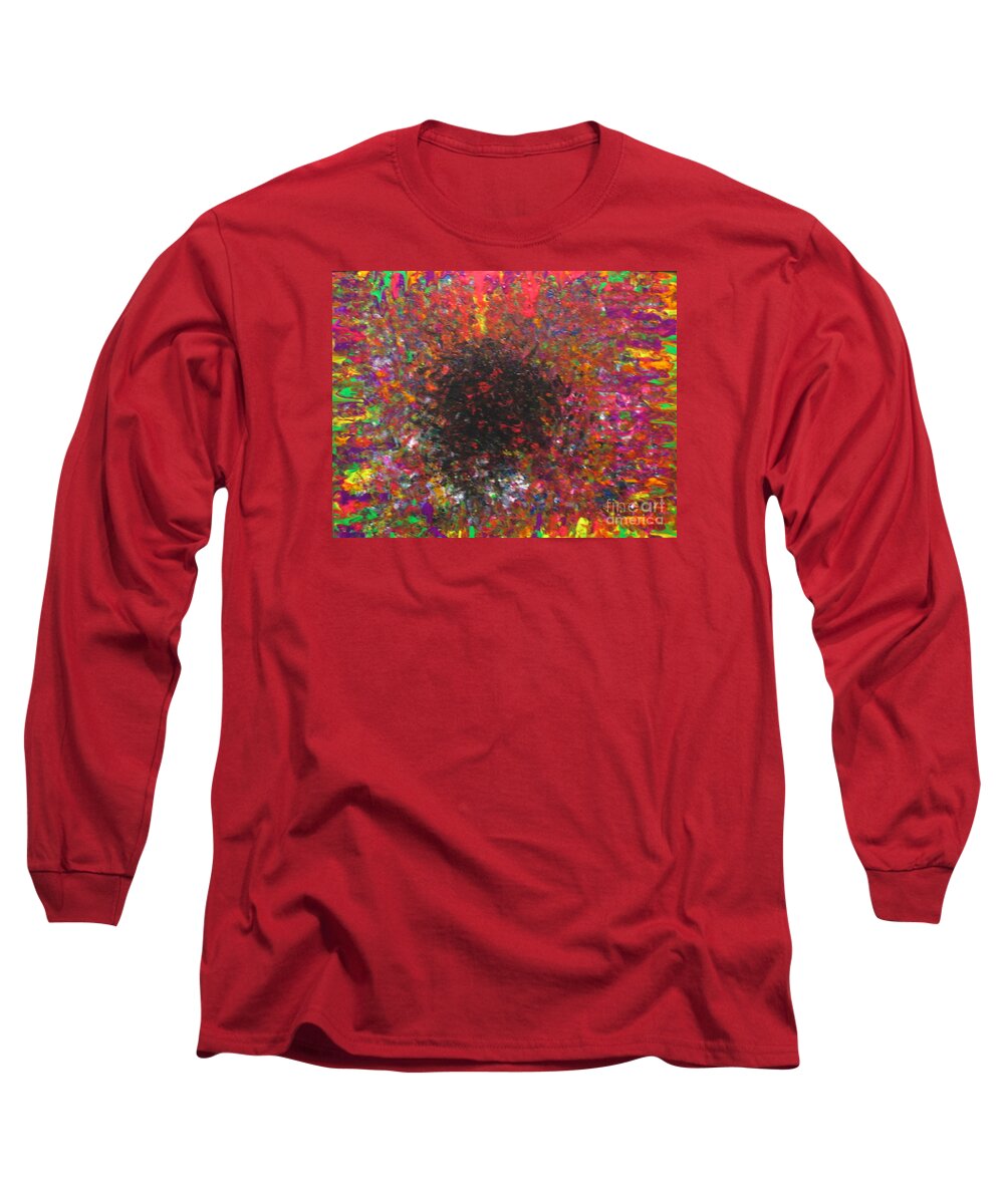 Falling Long Sleeve T-Shirt featuring the painting Falling by Jacqueline Athmann