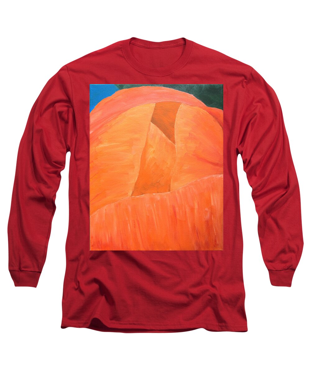 Flora Long Sleeve T-Shirt featuring the painting Flora Series-Number 2 by Jim Harper