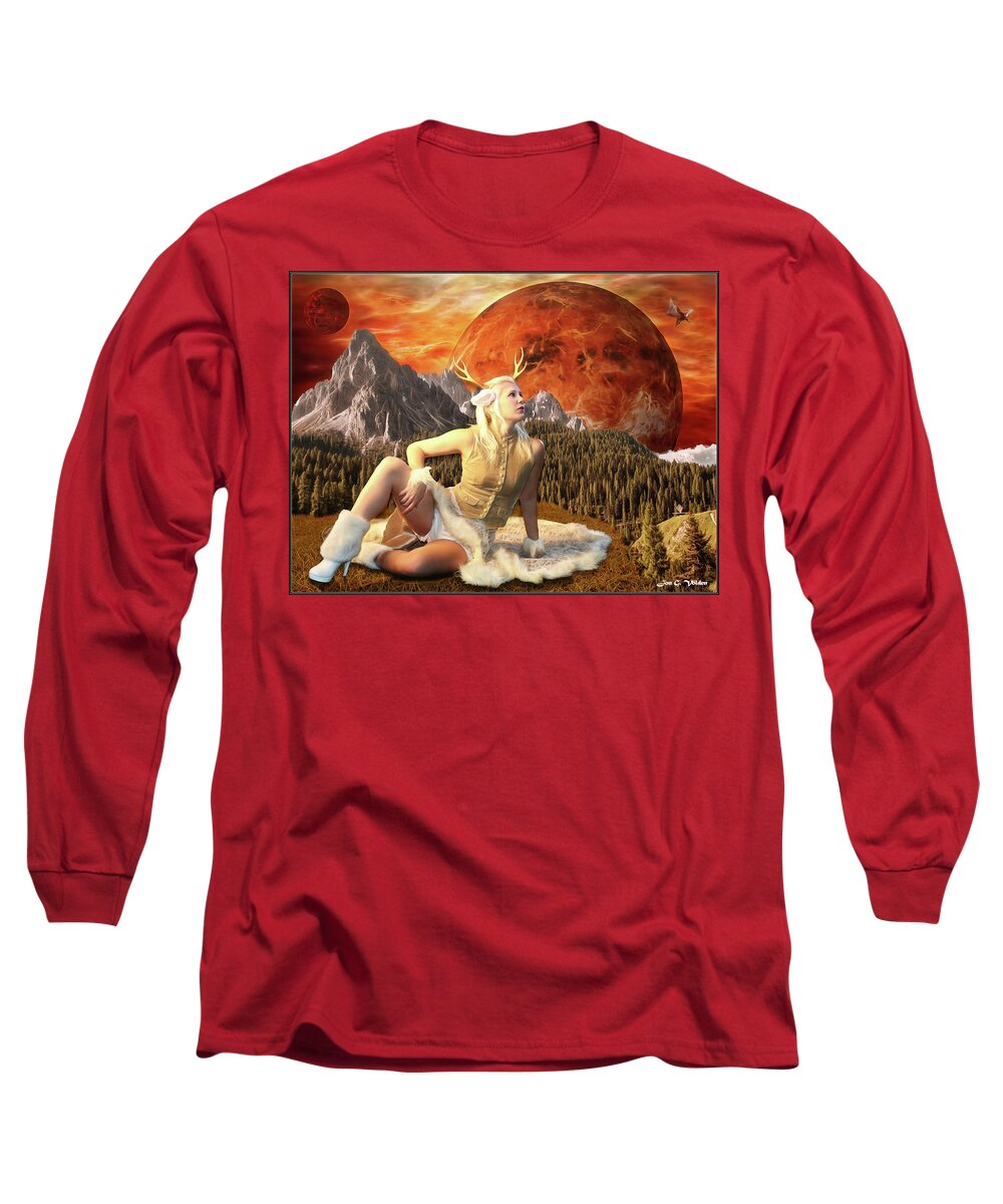 Fantasy Long Sleeve T-Shirt featuring the photograph Fuan At Dawn by Jon Volden
