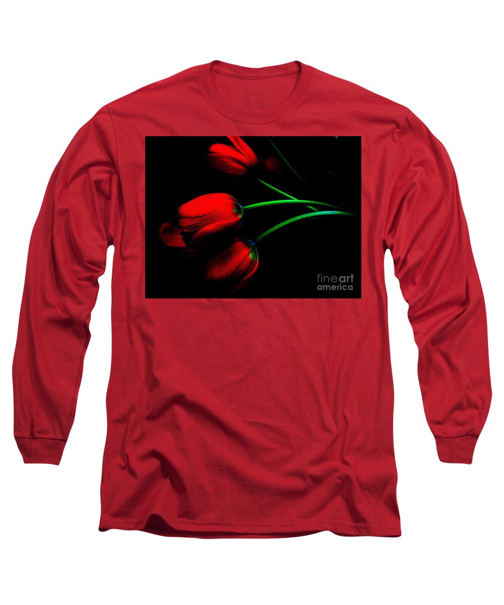 Tulips Long Sleeve T-Shirt featuring the photograph Gratitude by Elfriede Fulda