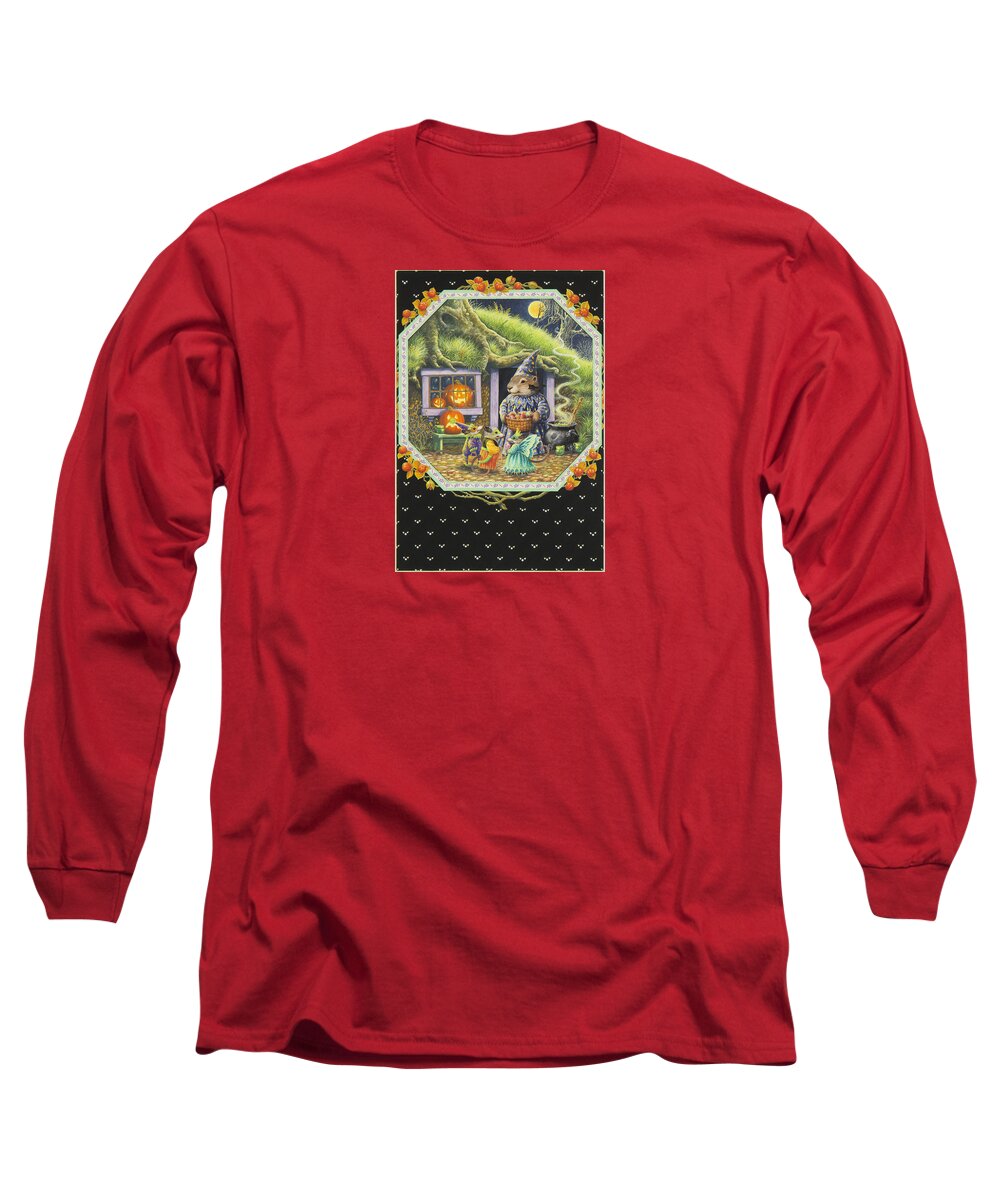 Halloween Long Sleeve T-Shirt featuring the painting Halloween Treats by Lynn Bywaters