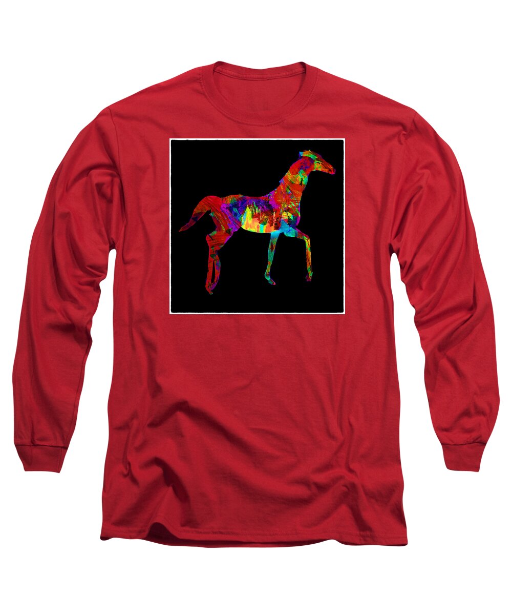 Horse Long Sleeve T-Shirt featuring the photograph Horse by James Bethanis