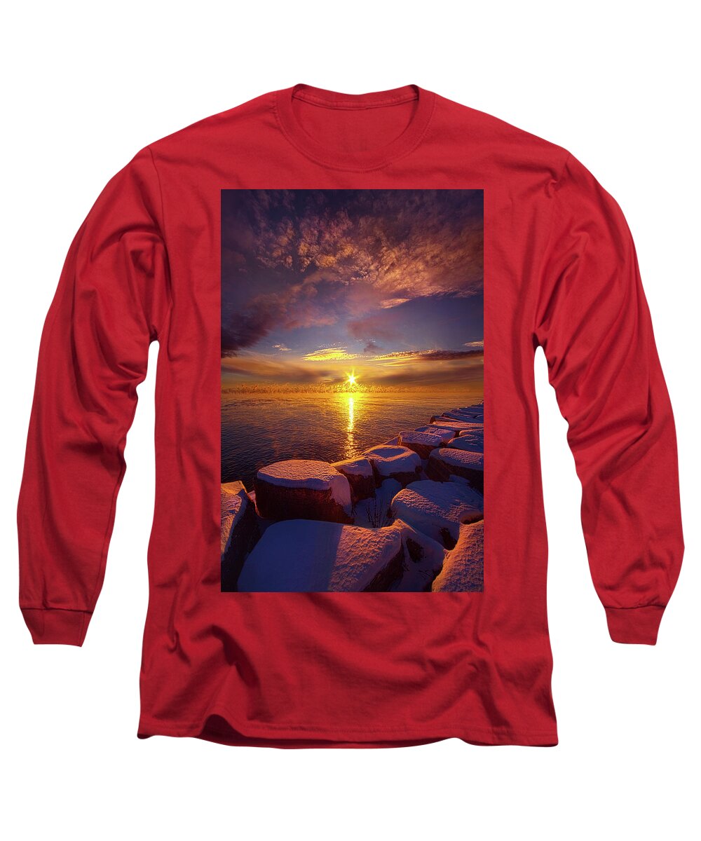 Clouds Long Sleeve T-Shirt featuring the photograph How Loud The Silence Is by Phil Koch