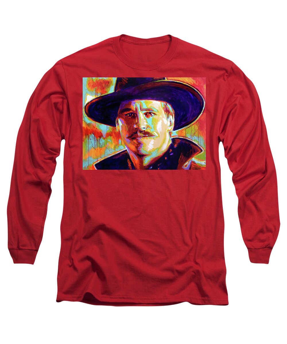 Huckleberry Long Sleeve T-Shirt featuring the painting Huckleberry by Steve Gamba