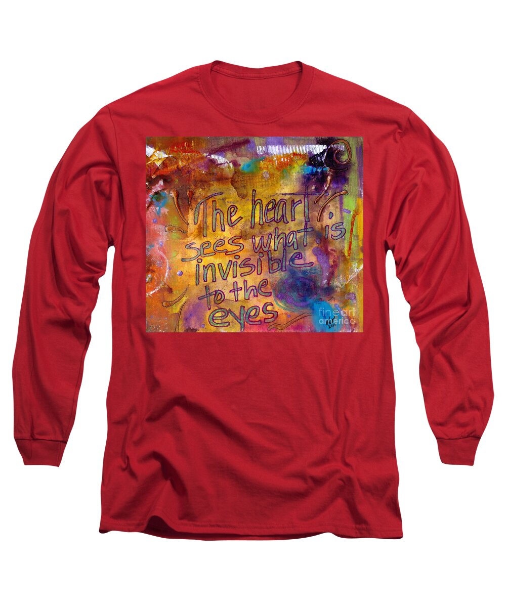 Greeting Cards Long Sleeve T-Shirt featuring the painting Inside Out by Angela L Walker
