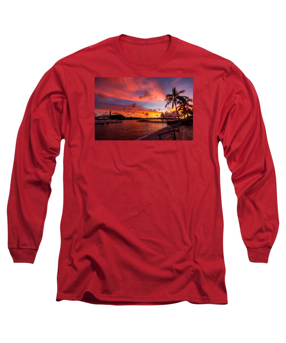 Sunrise Long Sleeve T-Shirt featuring the photograph Jupiter Sunrise by Christopher Perez