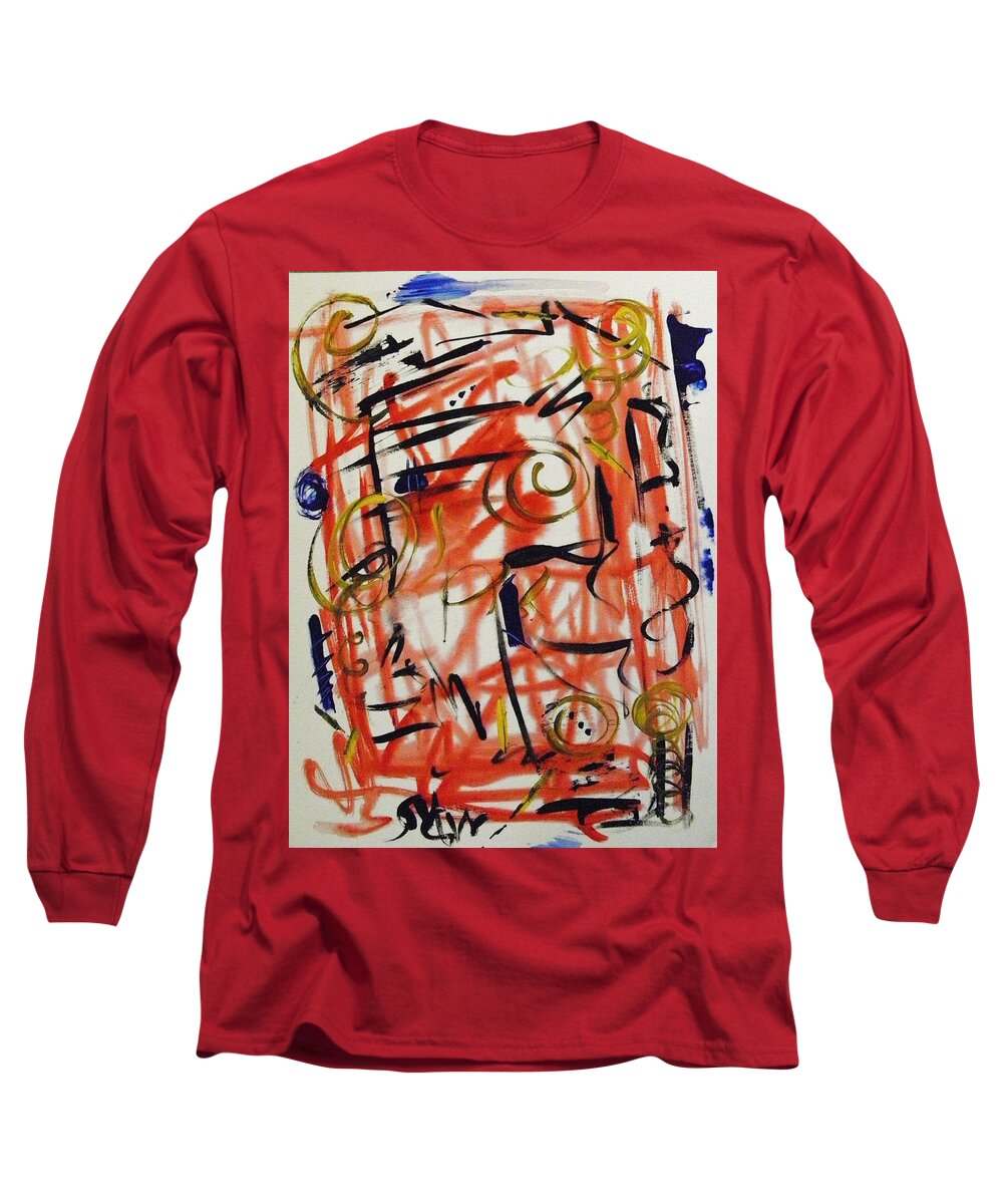Life Should Be Filled With Spontaneity Long Sleeve T-Shirt featuring the painting Life Should Be Filled with Spontaneity by Mary Carol Williams