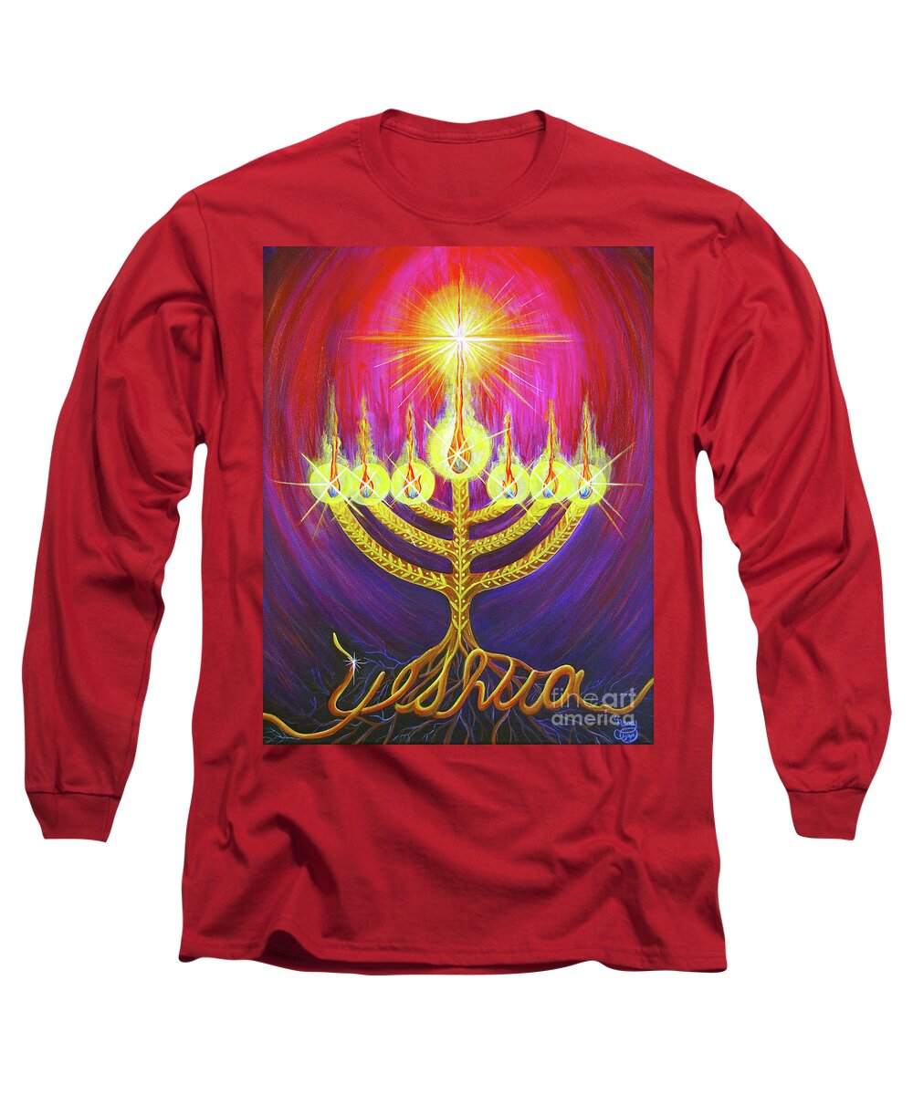 Light Of Life Long Sleeve T-Shirt featuring the painting Light of Life by Nancy Cupp